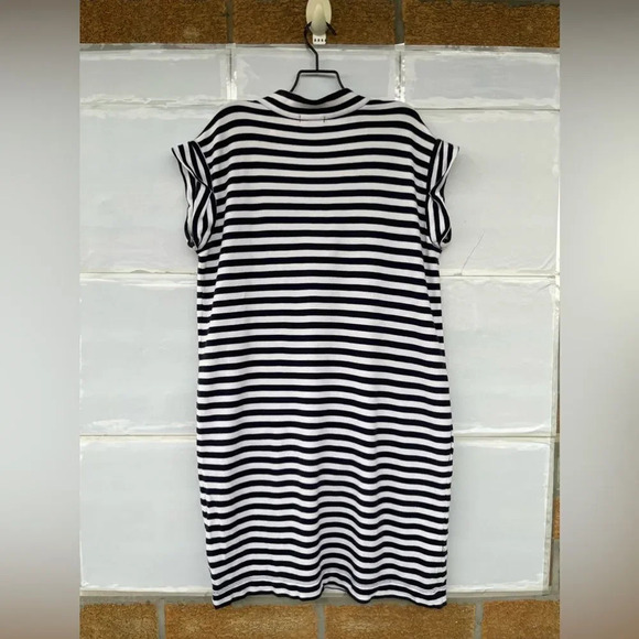 ATM Anthony Thomas Melillo Navy Striped Pima Cotton Dress xs - Picture 11 of 11